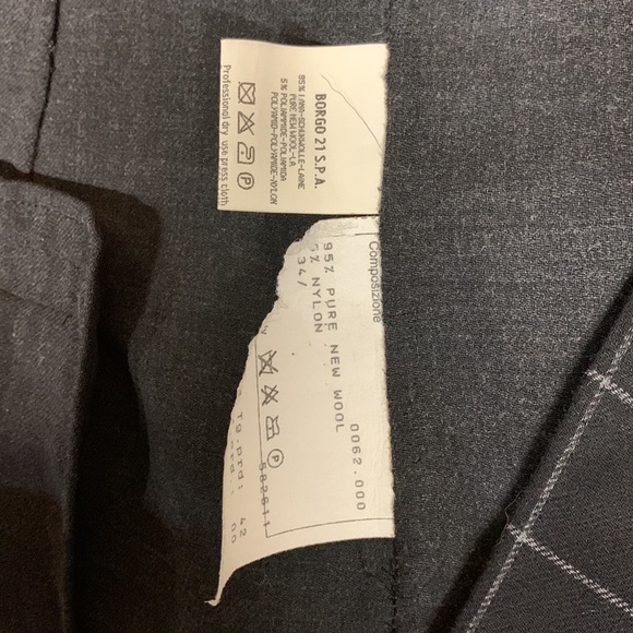 Giorgio Armani Black Checkered Blazer - Picture 11 of 14